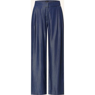 S.Oliver Black Label Marlenehose In Jeansoptik blau