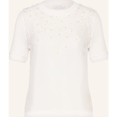 Rich & Royal T-Shirt Im Materialmix weiss