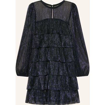 Phase Eight Cocktailkleid Nika Mit Glitzergarn Und Volants blau