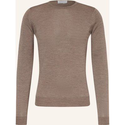 John Smedley Pullover Aus Merinowolle beige