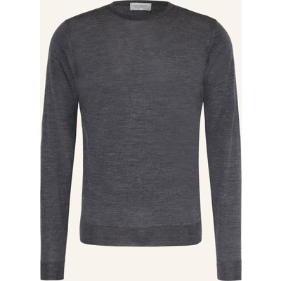 John Smedley Pullover Aus Merinowolle grau