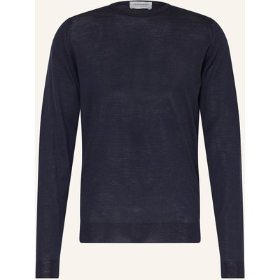 John Smedley Pullover Aus Merinowolle blau