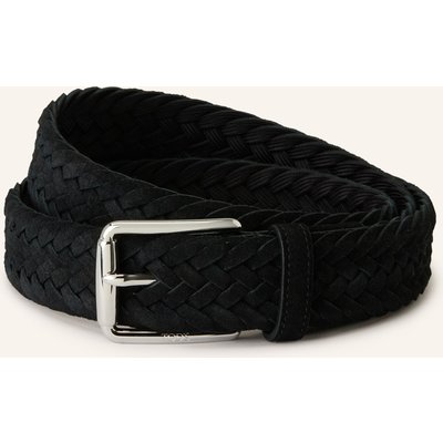 Tod's Flechtgürtel schwarz