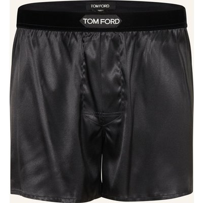Tom Ford Boxershorts Aus Seide schwarz