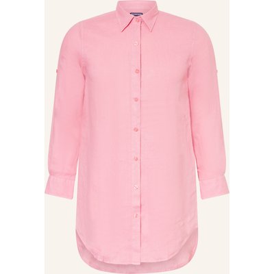 Vilebrequin Hemdbluse Fragance Aus Leinen rosa