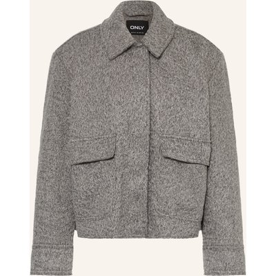 Only Bouclé-Blouson grau