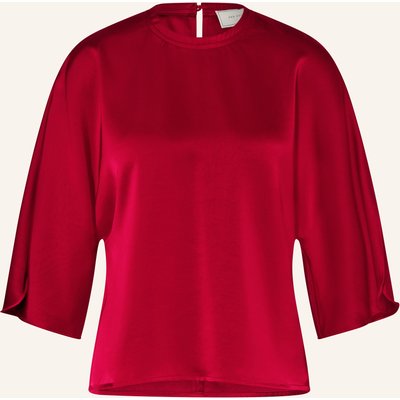 Neo Noir Blusenshirt Liora Aus Satin Mit 3/4-Arm rot
