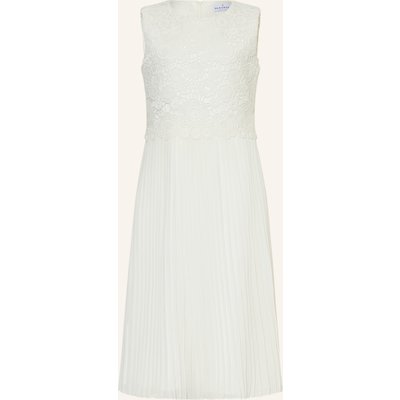 Danamade Cocktailkleid Mit Plissees Und Pailletten weiss