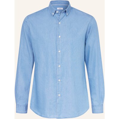 Paul Hemd Regular Fit In Jeansoptik blau