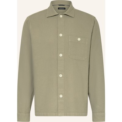 Strokesman's Piqué-Hemd Comfort Fit braun