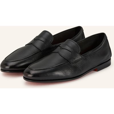 Santoni Penny-Loafer Carlos schwarz
