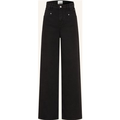 Isabel Marant Wide Leg Jeans Lemony schwarz