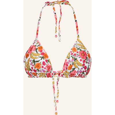 Farm Rio Triangel-Bikini-Top Banana Flowers weiss