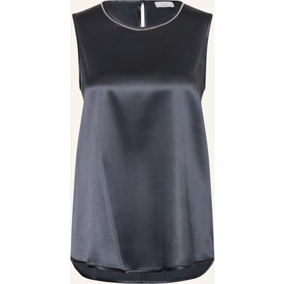 Peserico Satintop Mit Schmucksteinen blau