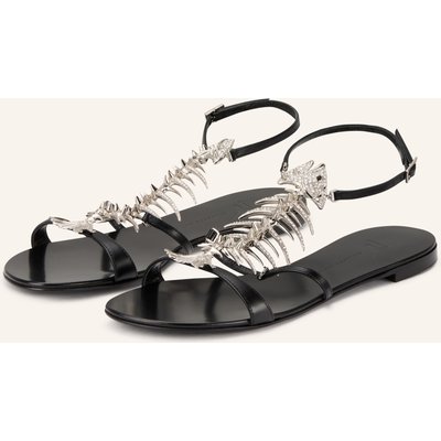 Giuseppe Zanotti Design Sandalen Muse Mit Schmucksteinen schwarz
