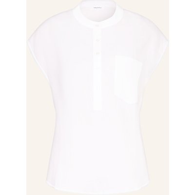 Darling Harbour Blusenshirt Aus Leinen weiss