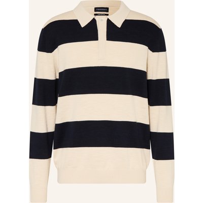 Strokesman's Strick-Rugbyshirt blau