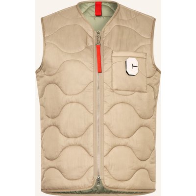 No.1 Como Steppweste Lyss Mit Pailletten beige