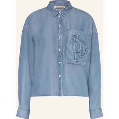 Smith & Soul Hemdbluse In Jeansoptik blau