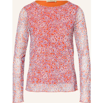 Smith & Soul Blusenshirt Aus Mesh orange