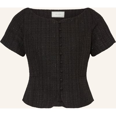 Neo Noir Tweed-Bluse Tango Mit Glitzergarn schwarz