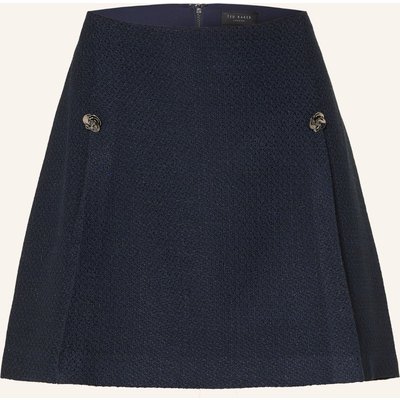 Ted Baker Bouclé-Rock Floxas Mit Glitzergarn blau
