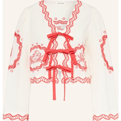 Fabienne Chapot Blusenshirt Serviette Mit Stickereien weiss