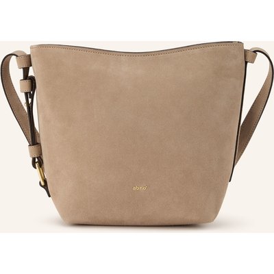 Abro Schultertasche Cosmo Medium Mit Pouch beige