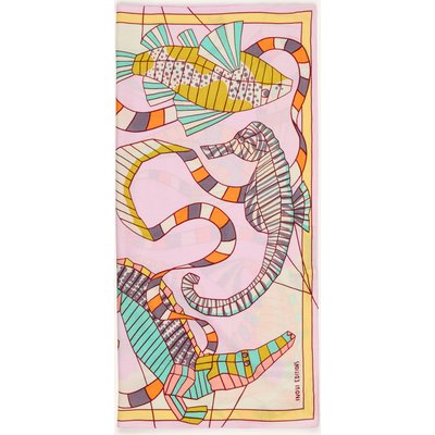 Inoui Editions Tuch Cerfs Volants Mit Seide rosa