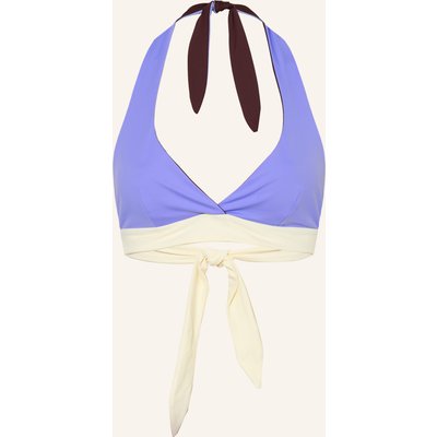 Mymarini Neckholder-Bikini-Top Neckholder Top Zum Wenden lila
