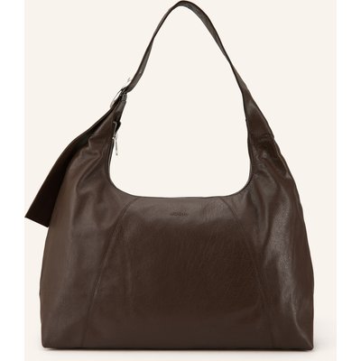 Núnoo Schultertasche Maxi Dandy Buckle Mountain braun