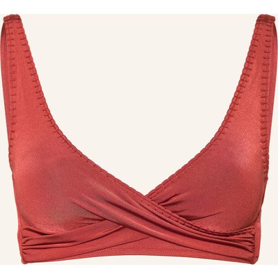 Watercult Bustier-Bikini-Top Crafted Essentials In Wickeloptik rot