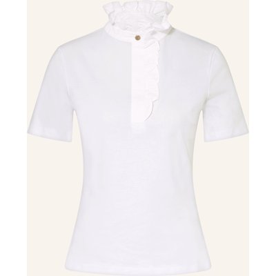 Rich & Royal T-Shirt Mit Rüschen weiss