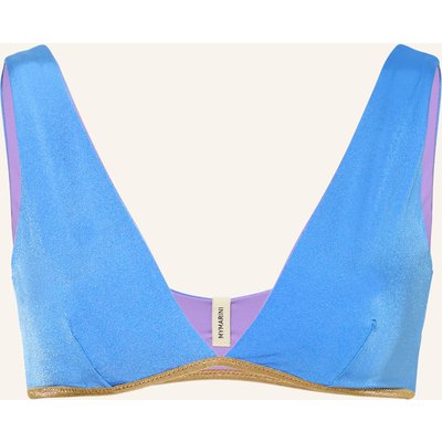 Mymarini Bralette-Bikini-Top Shine Zum Wenden lila
