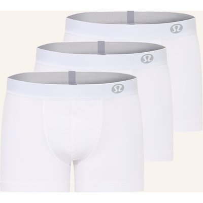 Lululemon 3er-Pack Boxershorts Aim weiss