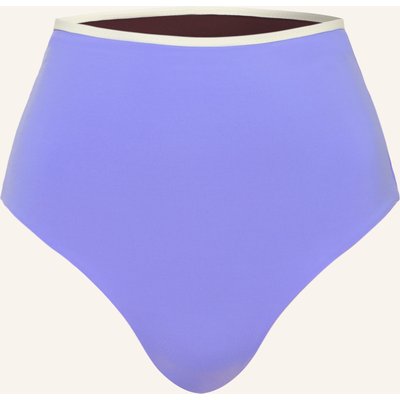 Mymarini Highwaist-Bikini-Hose Shine Zum Wenden lila