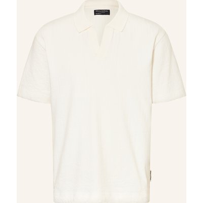 Marc O'polo Strick-Poloshirt Relaxed Fit weiss