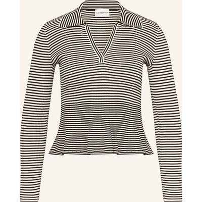Claudie Pierlot Jersey-Poloshirt Mantessa schwarz