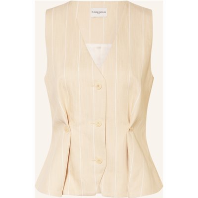 Claudie Pierlot Blazerweste Mit Leinen beige