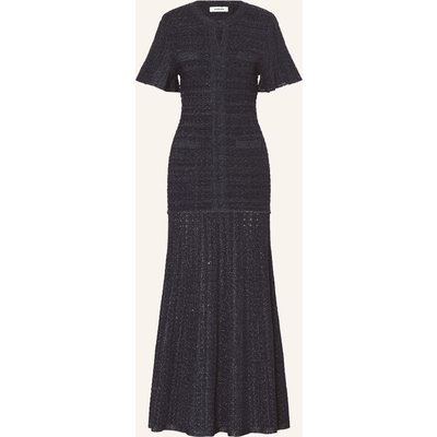 Sandro Strickkleid Diane Mit Glitzergarn blau