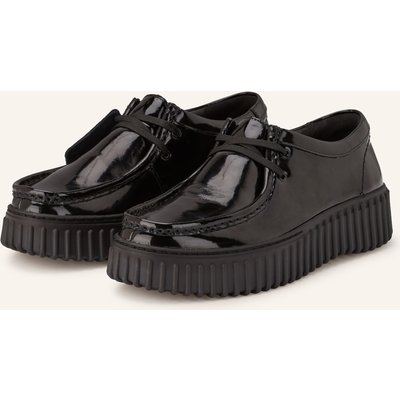 Clarks Lackschnürer Torhill Bee schwarz