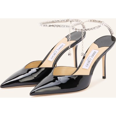 Jimmy Choo Slingpumps Saeda 85 Mit Schmucksteinen schwarz