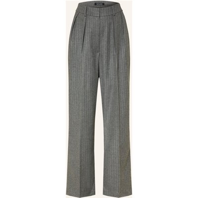 Black Palms Marlenehose Benja Flares grau