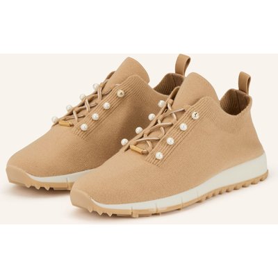 Jimmy Choo Sneaker Veles Mit Schmuckperlen beige