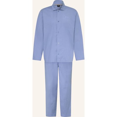 Boss Schlafanzug Chris Mit Geschenkbox blau