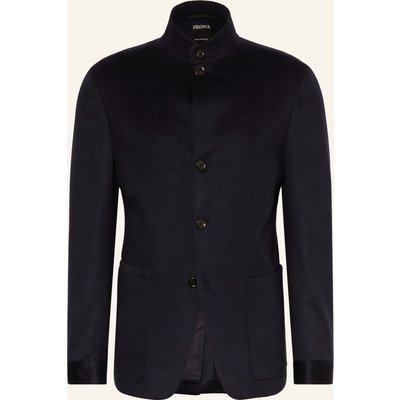 Zegna Cashmere-Sakko Regular Fit blau
