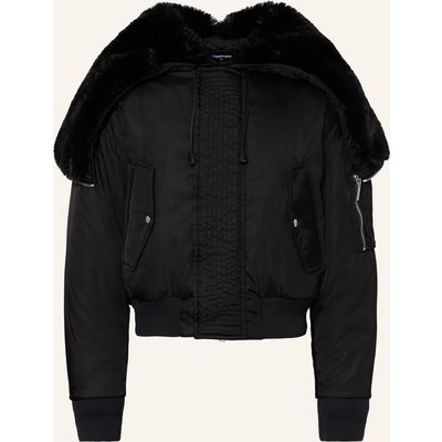 dsquared2 Jacke Mit Kunstfell schwarz