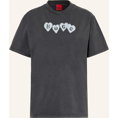 Hugo T-Shirt Vintage Tee schwarz
