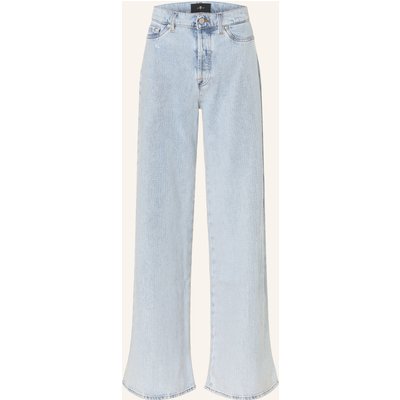 7 For All Mankind Wide Leg Jeans Lotta Mit Pailletten blau