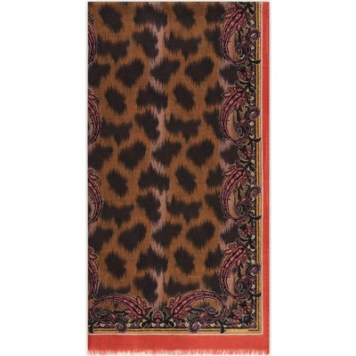 Etro Schal Mit Cashmere Und Seide braun